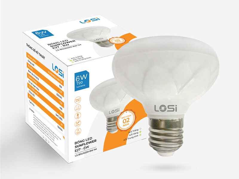 bong-led-bulb-sunflower-8w-e27-220v-mot-mau-p277 Bóng đèn LED đèn học Sunflower 6W Sunlike